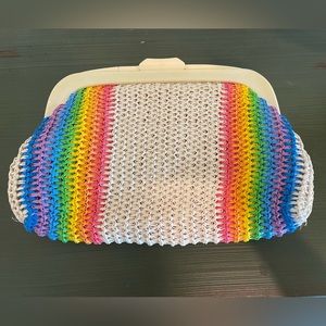 Vintage Rainbow Clutch
